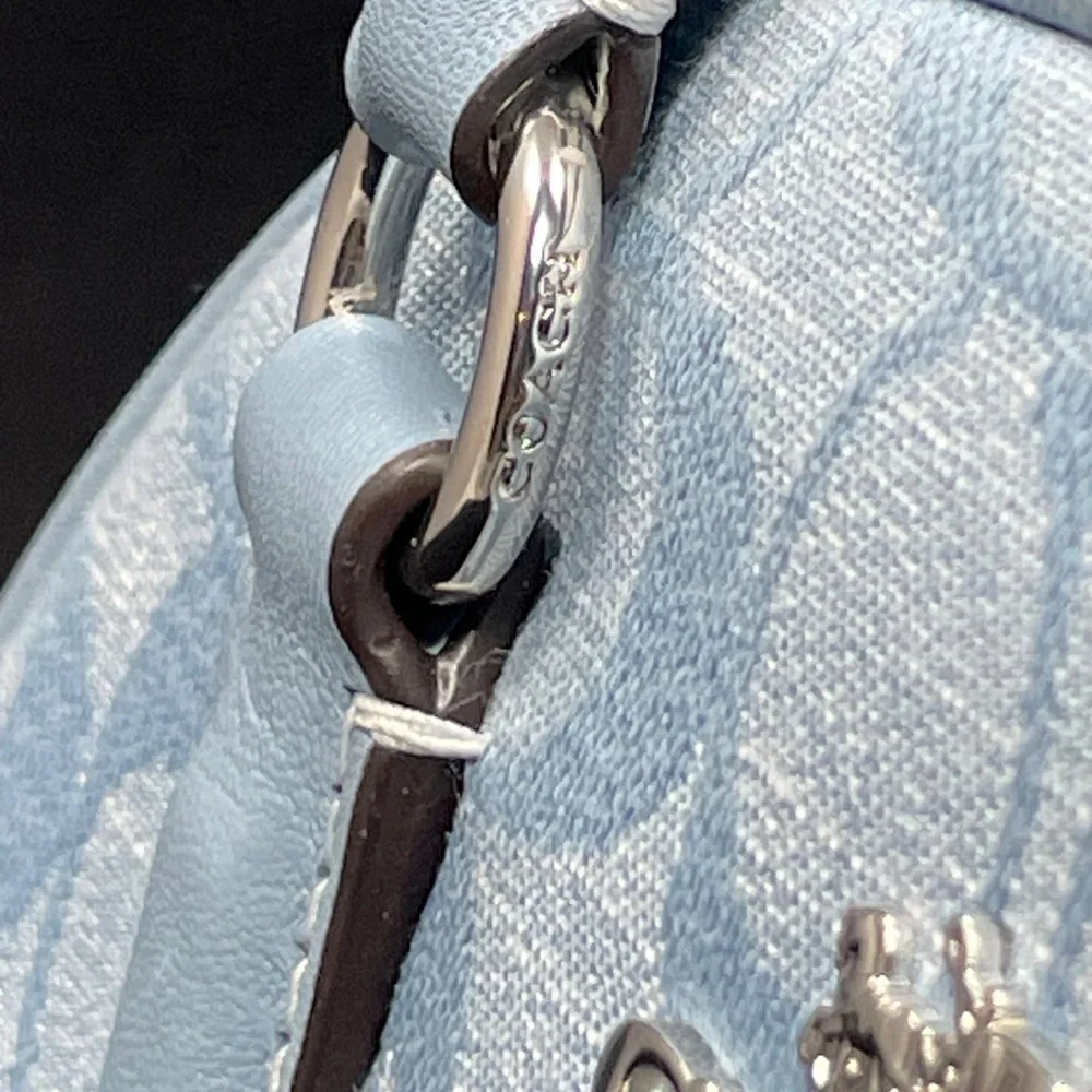Coach Sydney Satchel In Signature Chambray - NWT - Picture 11 of 13